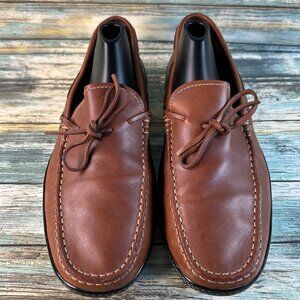 TOD’S Mens Driving Loafers US 8.5 Brown Leather Handmade Italy Slip Ons Shoes